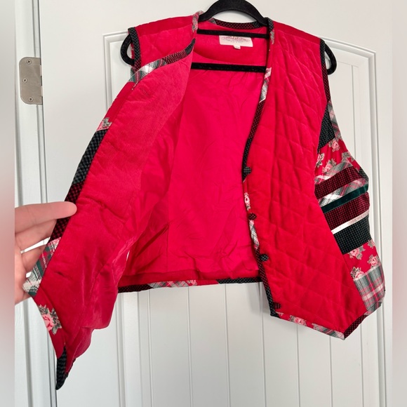 Vintage Susan Bristol Traditions Quilted Vest Sz 18 W Plus Floral Cottagecore - Picture 2 of 10